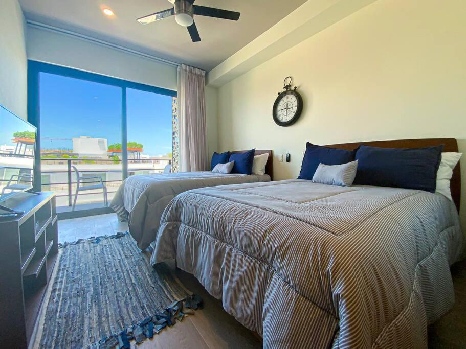 Апартаменти Beautiful + Luxury + Ocean View + Pool Плайя-дель-Кармен Екстер'єр фото