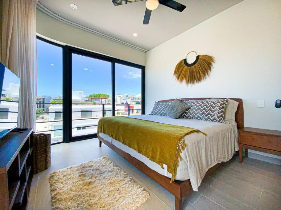 Апартаменти Beautiful + Luxury + Ocean View + Pool Плайя-дель-Кармен Екстер'єр фото