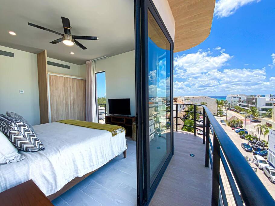 Апартаменти Beautiful + Luxury + Ocean View + Pool Плайя-дель-Кармен Екстер'єр фото