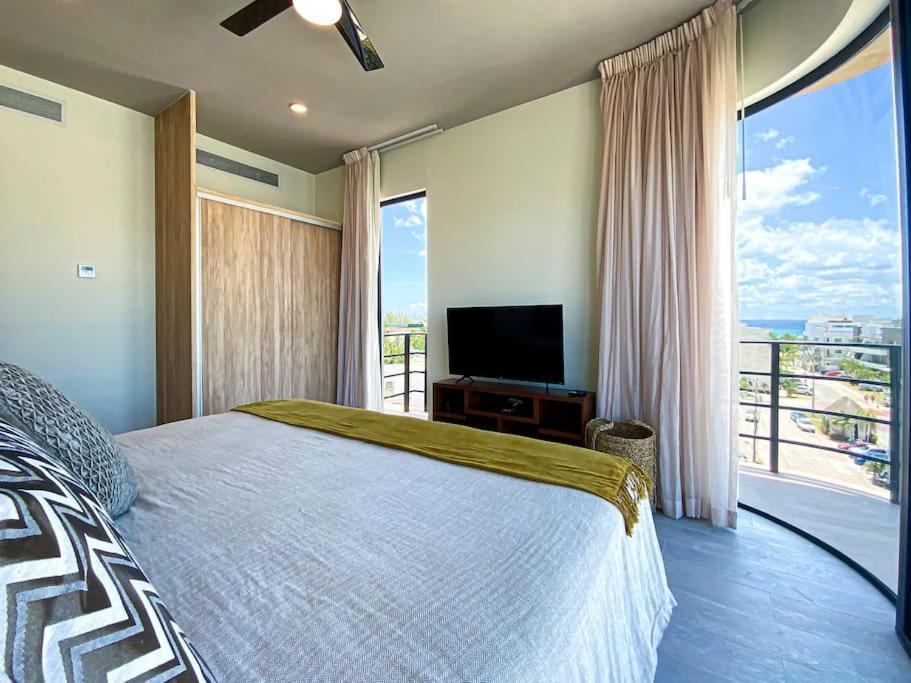 Апартаменти Beautiful + Luxury + Ocean View + Pool Плайя-дель-Кармен Екстер'єр фото